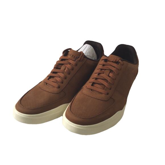 Cole Haan Mens Grand CrossCourt Modern Performance Sneaker Brown Beige Size 10.5